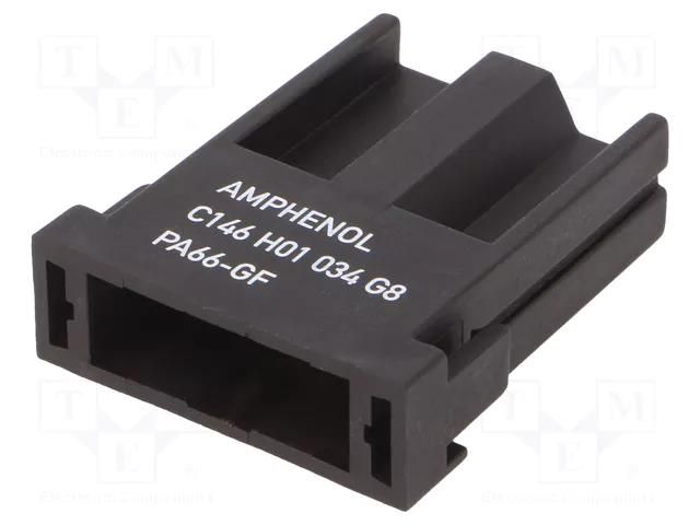 Connector: HDC; module; female; PIN: 1; pneumatic; heavy|mate M AMPHENOL C146-H01034G8