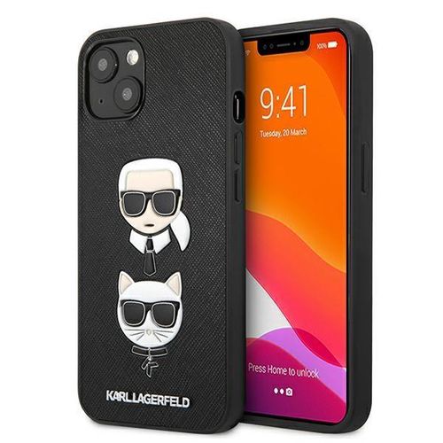Karl Lagerfeld KLHCP13SSAKICKCBK iPhone 13 mini 5,4" czarny/black hardcase Saffiano Karl & Choupette, Karl Lagerfeld 3666339028657 3666339028657