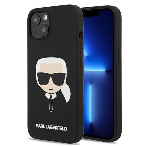 Karl Lagerfeld KLHCP13SSLKHBK iPhone 13 mini 5,4" czarny/black hardcase Silicone Karl's Head, Karl Lagerfeld 3666339027698 3666339027698