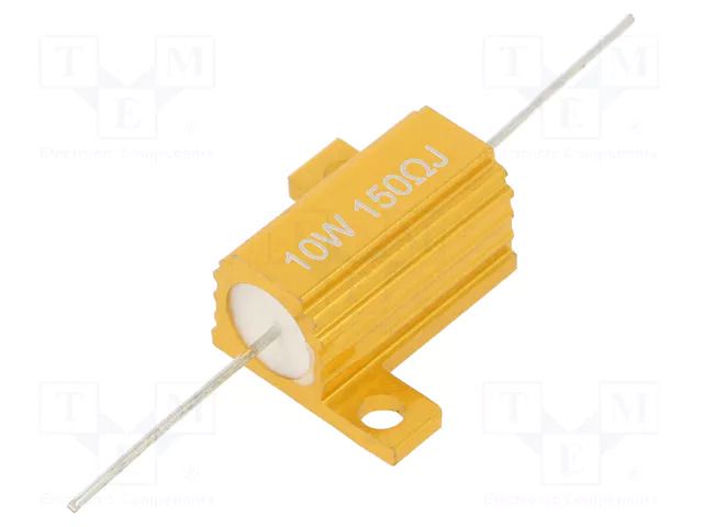 Resistor: wire-wound; with heatsink; 150Ω; 10W; ±5%; 50ppm/°C SR PASSIVES AHP10W-150RJ
