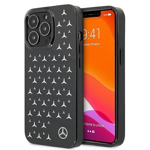 Mercedes MEHCP13LESPBK iPhone 13 Pro / 13 6,1" czarny/black hardcase Silver Stars Pattern, Mercedes 3666339020231 3666339020231