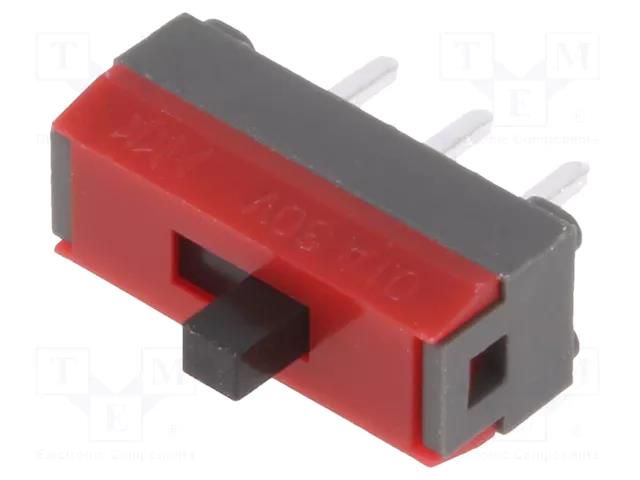 Switch: slide; Pos: 2; SPDT; 0.1A/30VDC; ON-ON; vertical; -15÷60°C NKK SWITCHES SS12SDP2