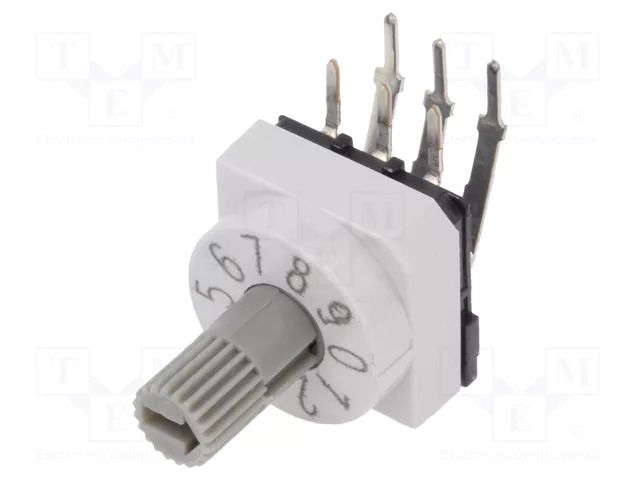 Encoding switch; DEC/BCD; Pos: 10; THT; Rcont max: 80mΩ; PT65 PTR HARTMANN PT65301L254H