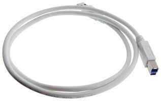 USB CABLE, 3.0 A PLUG-B PLUG, WHT, 3.3FT U3A00060-1M