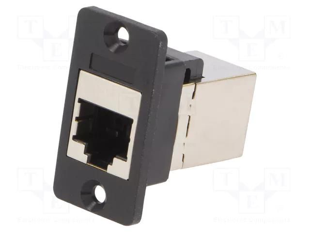 Coupler; Slim; Cat: 6; shielded; 8p8c; RJ45 socket,both sides; 29mm CLIFF CP30622S