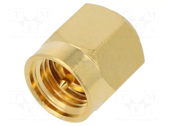 Connector: SMA; jumper; male; straight; 50Ω; gold-plated AMPHENOL RF 132331