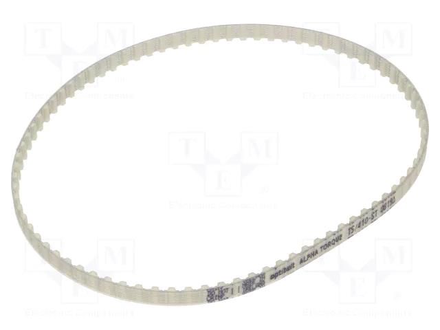 Timing belt; T5; W: 6mm; H: 2.2mm; Lw: 410mm; Tooth height: 1.2mm OPTIBELT T5-410-6-77ZA