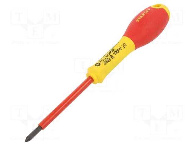 Screwdriver: insulated; Pozidriv®; PZ0; 75mm; 1kVAC; FATMAX® STANLEY STL-0-65-417