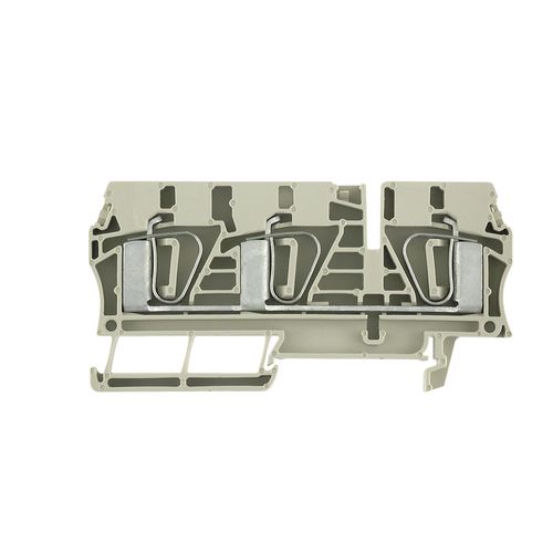 Feed-through terminal block, Tension-clamp connection, 6 mm², 800 V, 41 A, Number of connections: 3 Weidmuller 7907410000 04032248422289