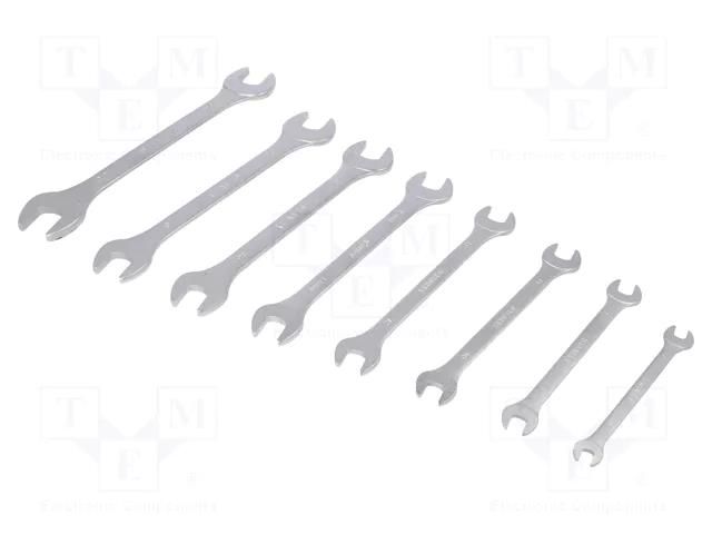 Wrench-set; spanner; Chrom-vanadium steel; 8pcs. STANLEY STL-4-87-052