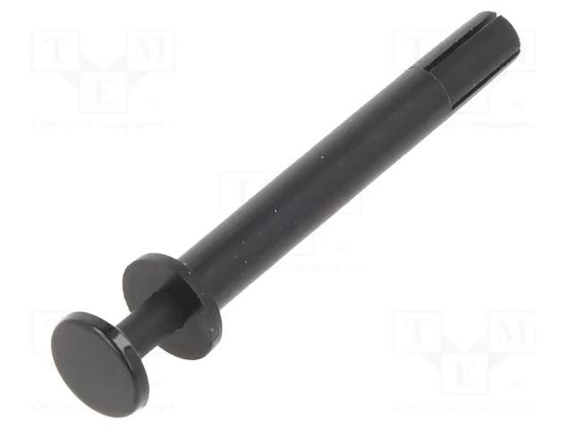 Rivet; Ømount.hole: 4mm; black; polyamide 66; UL94V-2 FIX&FASTEN SRF4-30