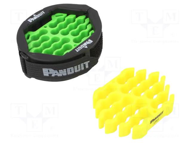 Cable organizer; polyamide; Cable P-clips; Number of slots: 24 PANDUIT CBOT24K