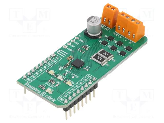 Click board; prototype board; Comp: SSM6K513NU,TC78B027FTG MIKROE MIKROE-4387