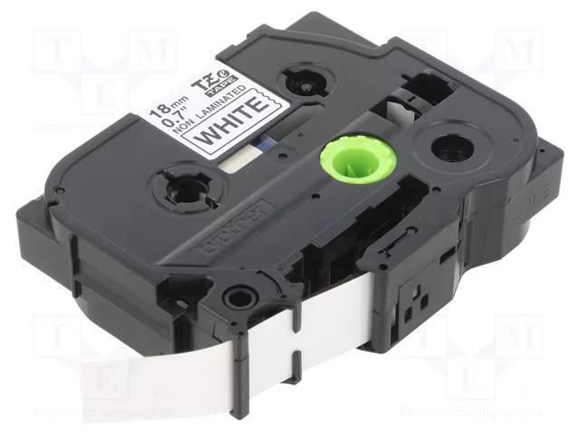 Tape; 18mm; 8m; white; Character colour: black BROTHER BR-TZEN241