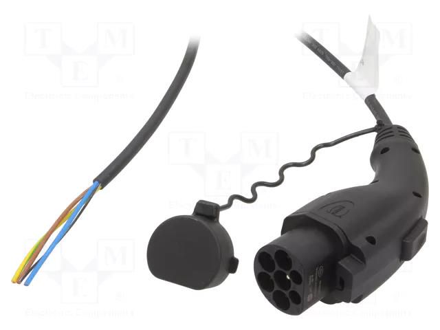 Cable: eMobility; 1x0.5mm2,3x2.5mm2; 250V; 4kW; IP44; single-phase HARTING 8841504004440A1