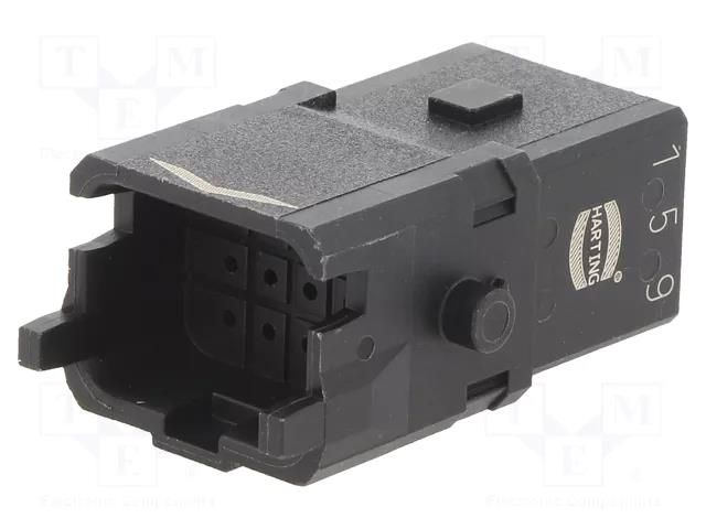 Connector: HDC; contact insert; male; Han® 1A; PIN: 12; size 1A HARTING 09100123006