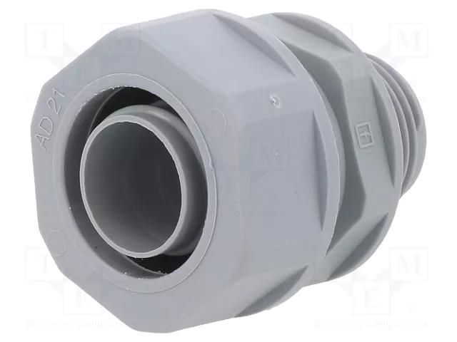 Straight terminal connector; Thread: metric,outside; -10÷110°C LAPP SILVYN-USK-M20X1.5