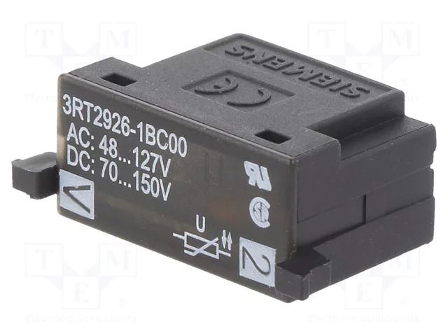 Surge arrester; varistor; Size: S0; 48÷127VAC; 70÷150VDC; 3RT20 SIEMENS 3RT2926-1BC00