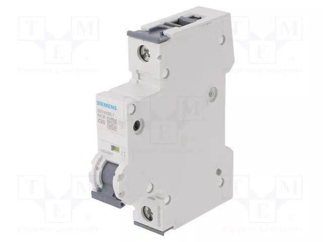 Circuit breaker; 230/400VAC; Inom: 25A; Poles: 1; Charact: C; 10kA SIEMENS 5SY4125-7
