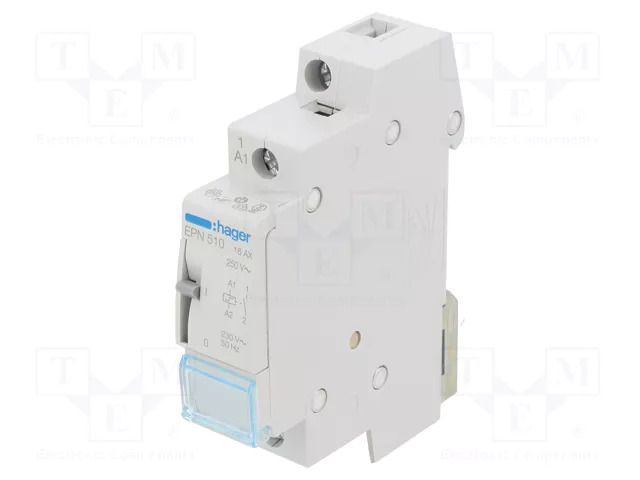 Relay: installation; bistable,impulse; NO; for DIN rail mounting HAGER EPN510