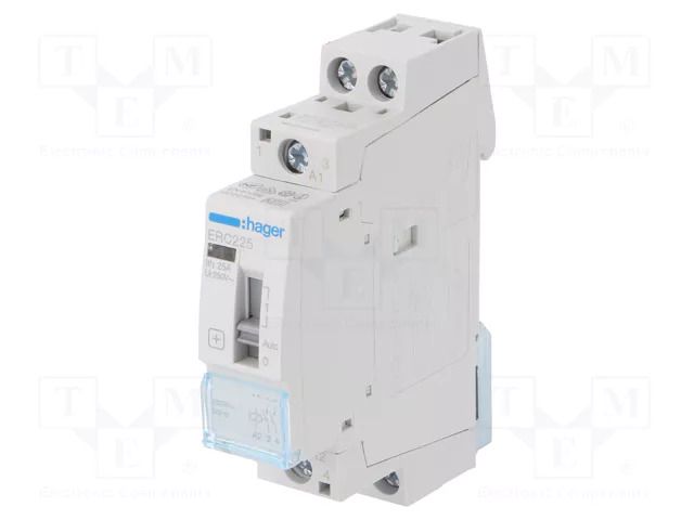 Contactor: 2-pole installation; 25A; 230VAC; NO x2; ERC; -10÷50°C HAGER ERC225