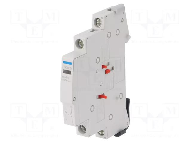 Auxiliary contacts; Auxiliary contacts: NO + NC; 6A HAGER ESC080