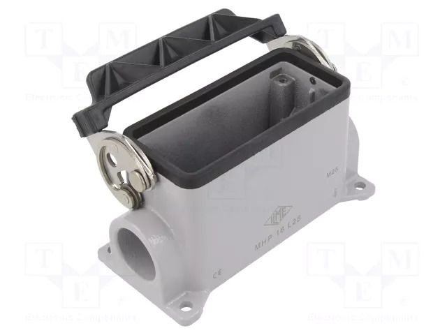 Enclosure for connectors: HDC; size 77.27; with latch; M25 ILME MHP16L25