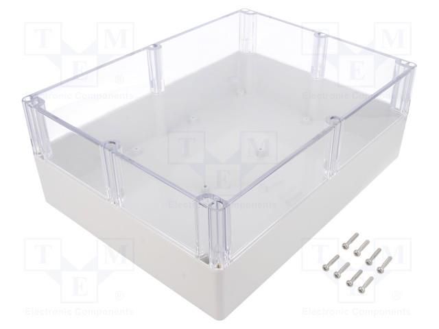 Enclosure: multipurpose; X: 230mm; Y: 300mm; Z: 111mm; polycarbonate GAINTA P20385C-IP68