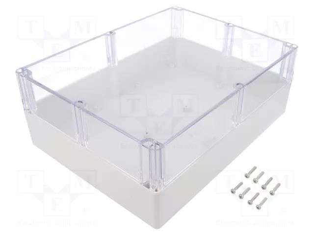 Enclosure: multipurpose; X: 230mm; Y: 300mm; Z: 111mm; polycarbonate GAINTA P20385C-IP68