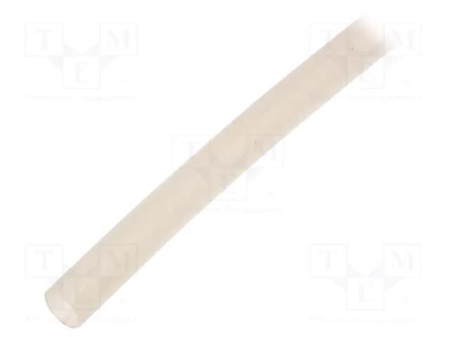 Insulating tube; silicone; natural; Øint: 7mm; Wall thick: 0.7mm SYNFLEX SIL-7X0.7-NA-100