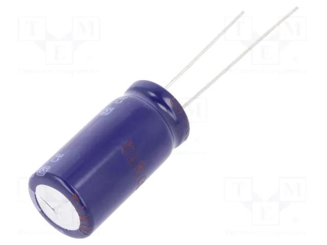Capacitor: electrolytic; THT; 1000uF; 50VDC; Ø12.5x25mm; Pitch: 5mm PANASONIC ECA1HM102