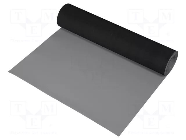 Mat: bench; ESD; grey; L: 10m; Width: 1m; Thick: 2mm; 440°C ELME MATROLL-100X1000GR