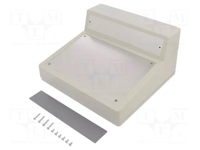 Enclosure: desktop; X: 228mm; Y: 216mm; Z: 126mm; ABS; grey GAINTA G1507
