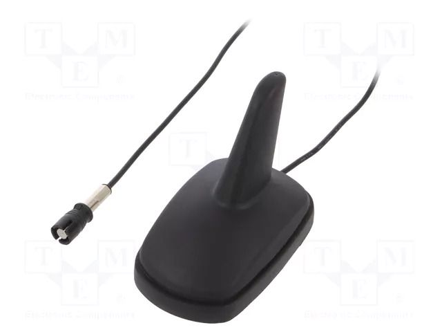 Antenna; automotive,SHARK; AM,FM; RAKU II female; black; 12VDC 4CARMEDIA ANT.S22
