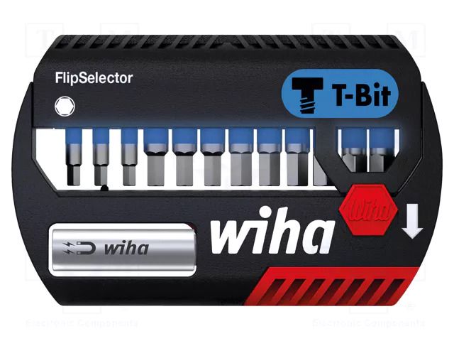 Kit: screwdriver bits; plastic cassette; hex key; Holder: C6,3mm WIHA WIHA.41825