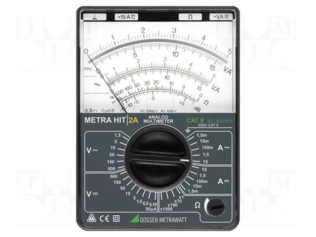 Analogue multimeter; analogue; VAC: 0÷1.5V,5V,15V,50V,150V,500V GOSSEN METRAWATT GM-M101A