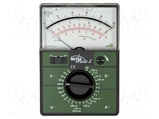 Analogue multimeter; analogue; VAC: 0÷3V,10V,30V,100V,300V; IP50 GOSSEN METRAWATT GM-M102A