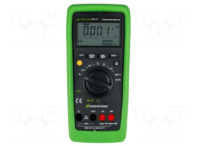 Digital multimeter; LCD; 4-digit; 2,8x/s; I DC: 66mA,660mA; IP50 GOSSEN METRAWATT GM-M194A