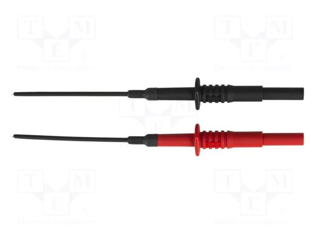Set of measuring probes; black,red; 1A; Socket size: 4mm; Ø: 2.3mm GOSSEN METRAWATT GM-Z503F