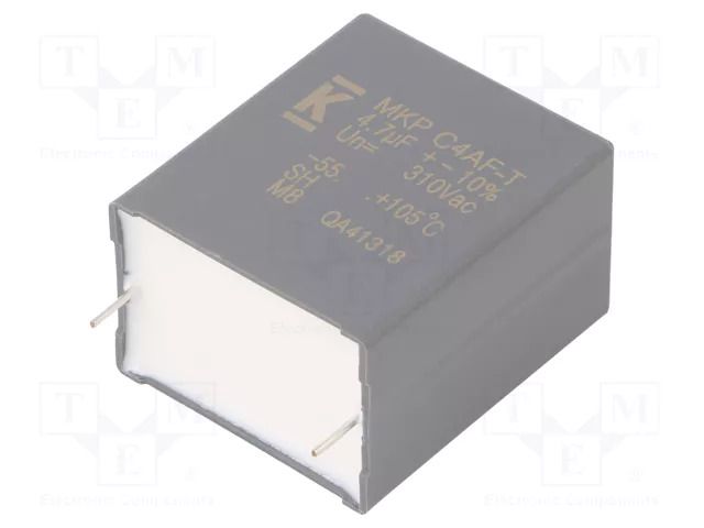 Capacitor: polypropylene; DC-Link; 4.7uF; THT; ESR: 9mΩ; C4AF; ±10% KEMET C4AF9BU4470T12K