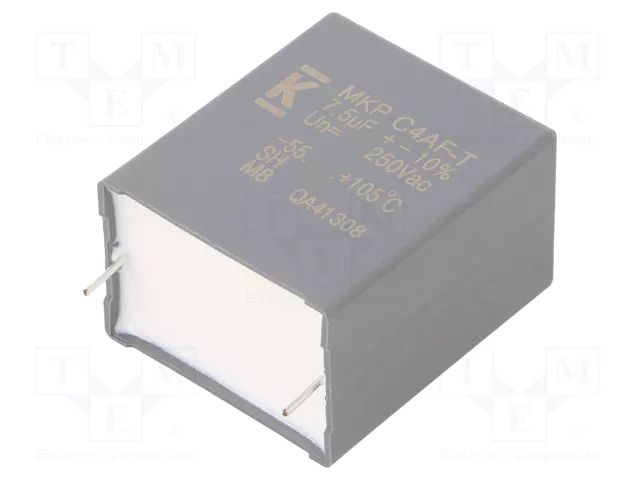Capacitor: polypropylene; DC-Link; 7.5uF; Uoper: 500VDC; 250VAC KEMET C4AF1BU4750T12K
