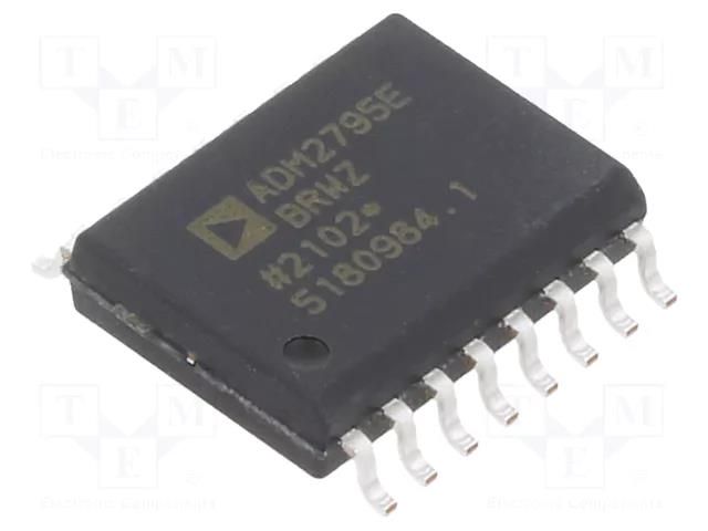 IC: interface; digital isolator,transceiver; 2.5Mbps; SO16-W Analog Devices ADM2795EBRWZ