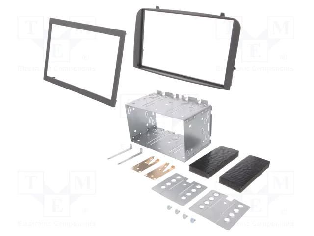 Radio frame; Alfa Romeo; 2 DIN; black PER.PIC. RAM-40.185.8