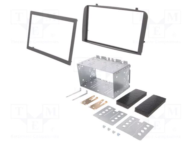Radio frame; Alfa Romeo; 2 DIN; black PER.PIC. RAM-40.185.8