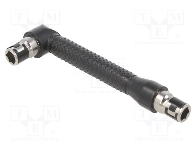 Holder; 1/4"; Overall len: 105mm; Mounting: 1/4" (E6,3mm); angular YATO YT-04630
