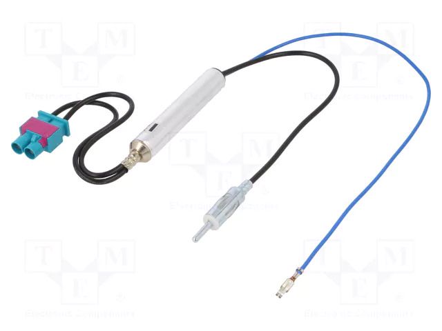 Cable; DIN plug,Fakra double socket; straight; Car brand: Audi PER.PIC. A9525D/2UNIV
