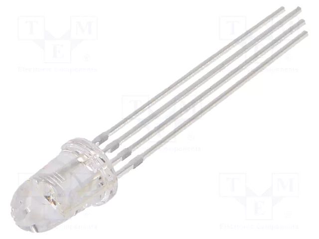 LED; RGB; 5mm; 8°; Front: convex; 2.1÷2.6/3.1÷3.6/3.1÷3.6VDC; round OPTOSUPPLY OSTAPA5201A