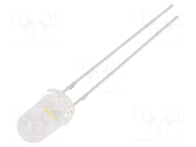 LED; white warm; 5mm; 4200÷5800mcd; 100°; Front: convex; 2.7÷3.4VDC OPTOSUPPLY OSM54K51A5A
