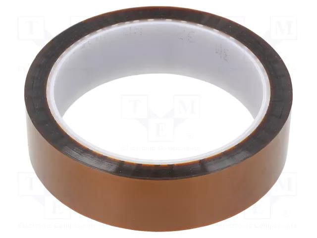 Tape: electrical insulating; W: 25mm; L: 33m; Thk: 0.076mm; silicone 3M 3M-92-25