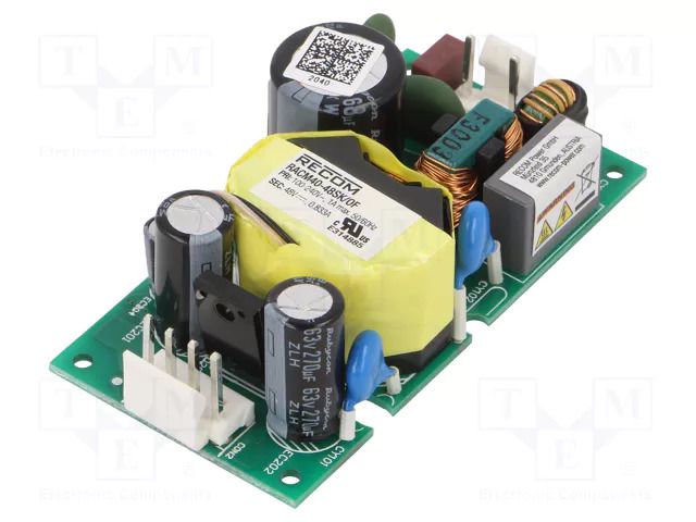 Power supply: switching; open; 40W; 120÷370VDC; 80÷264VAC; OUT: 1 RECOM RACM40-48SK/OF